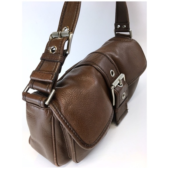 MICHAEL KORS Vintage Brown Pebbled Leather Bag - Picture 3 of 8